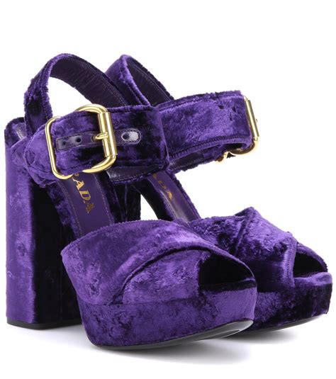 prada crystal velvet shoes|Prada sandals for sale.